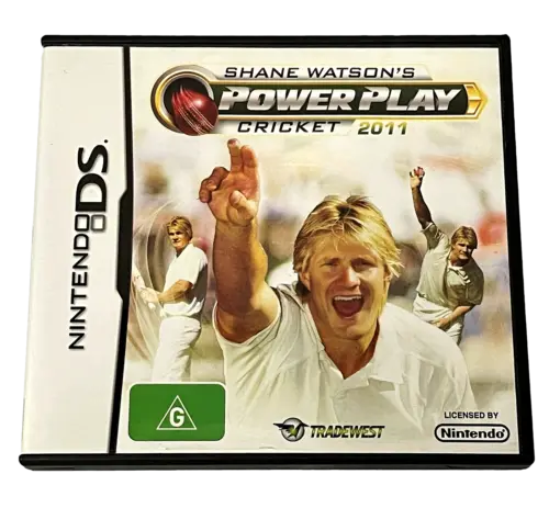 Shane Watson's Power Play Cricket 2011 Nintendo Ds 2Ds 3Ds Game *Complete* (Pre-Owned) 1